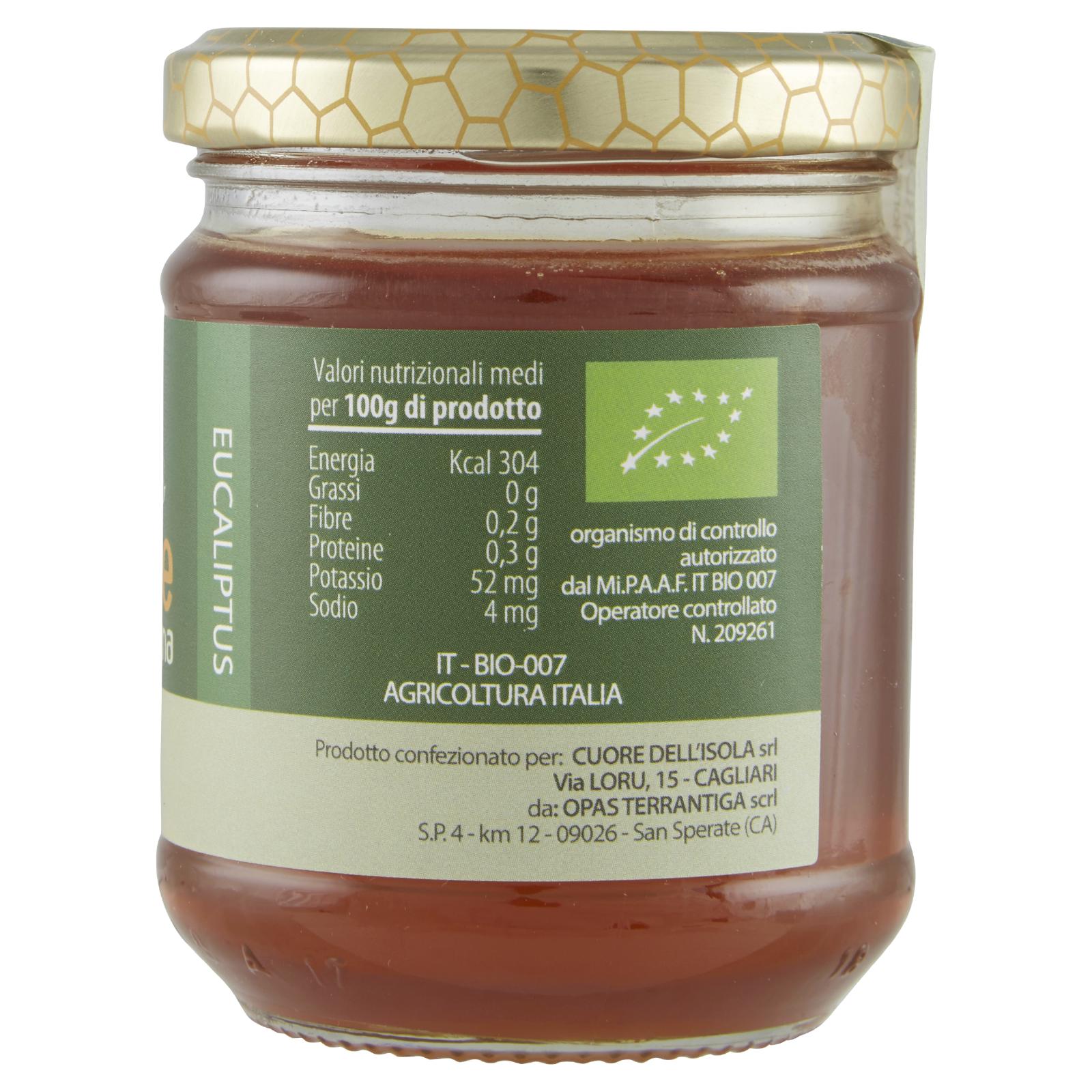 Cuore dell'Isola Miele di Eucalipto Bio 250 g