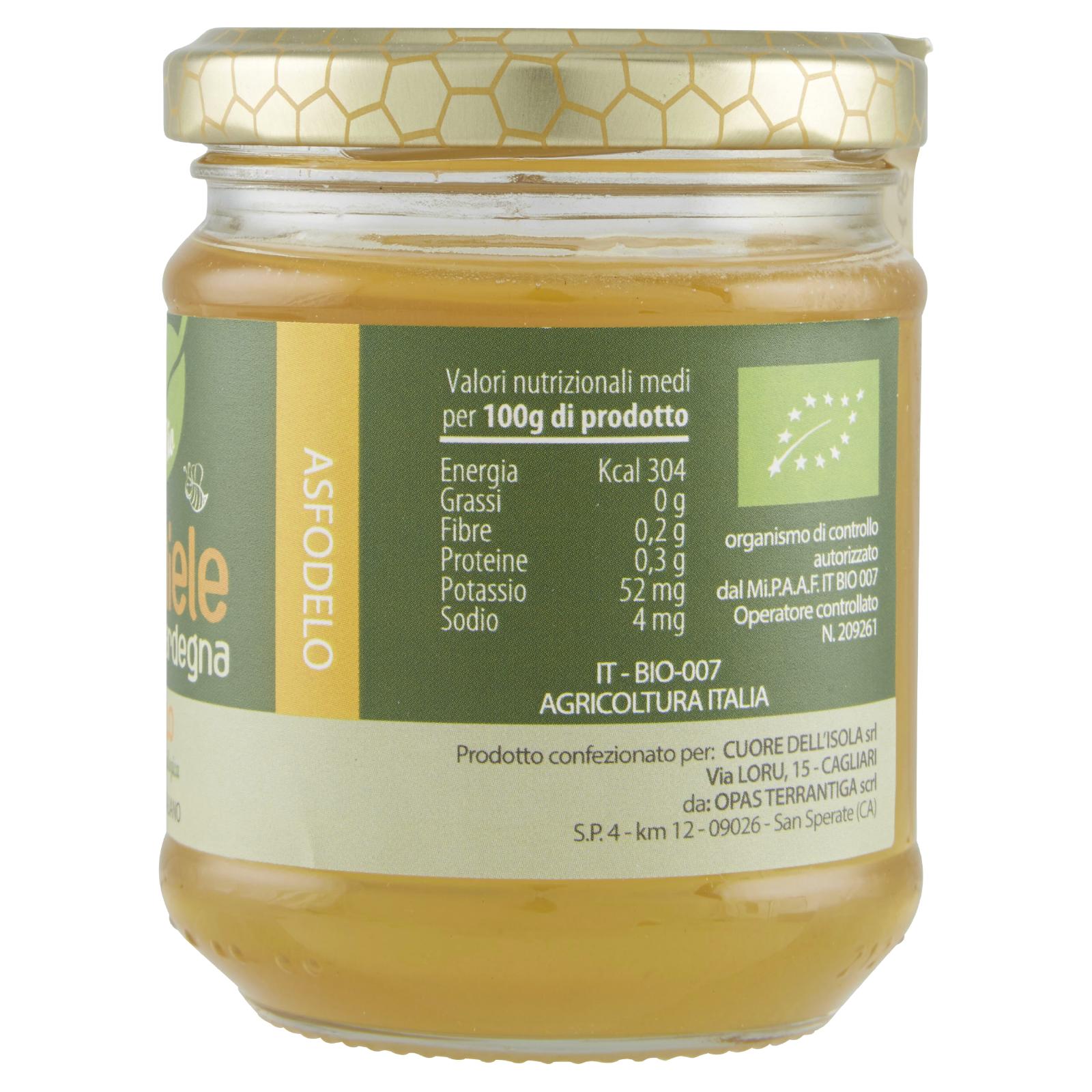 Cuore dell'Isola Miele Asfodelo Bio 250 g