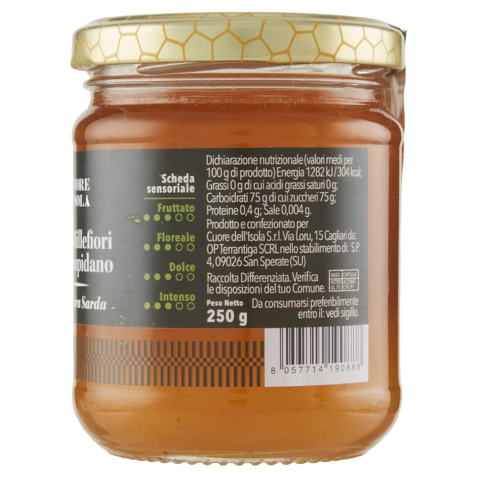 Cuore dell'Isola Miele Millefiori del Campidano 250 g