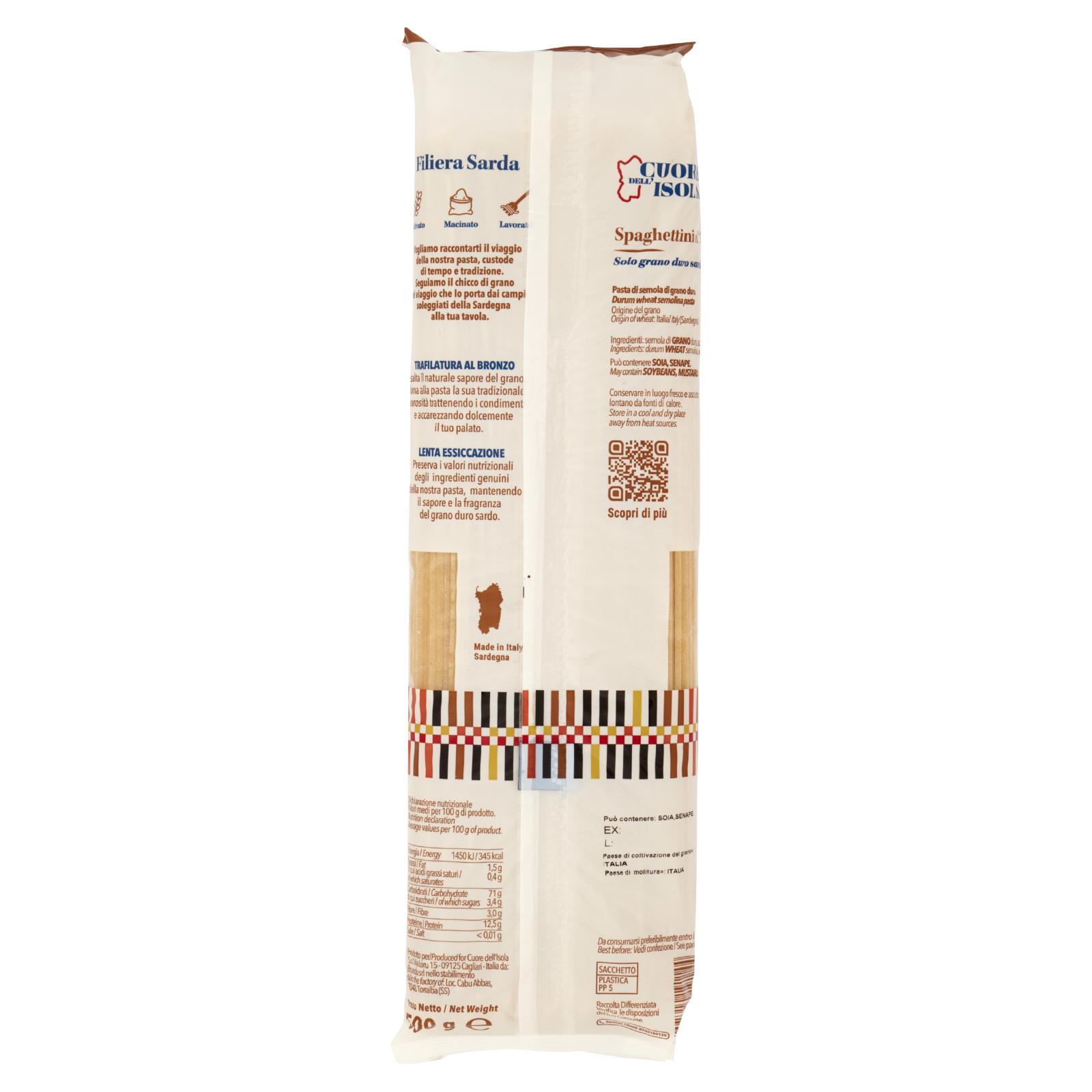Cuore dell'Isola Spaghettini n°3 500 g
