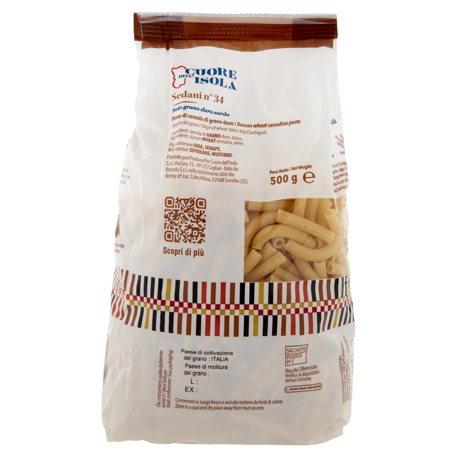 Cuore dell'Isola Sedani n°34 500 g