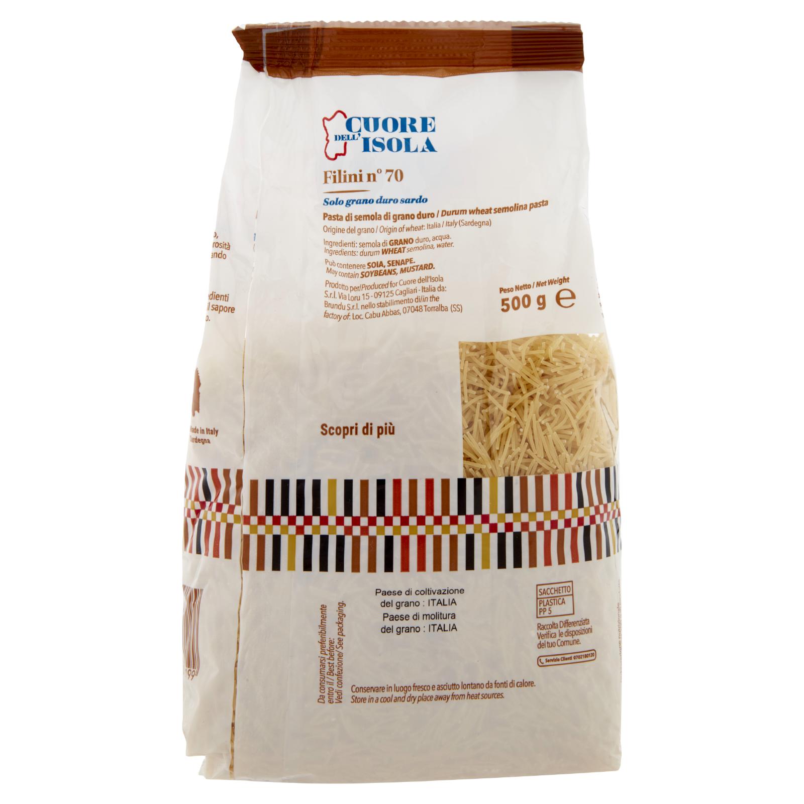 Cuore dell'Isola Filini n°70 500 g