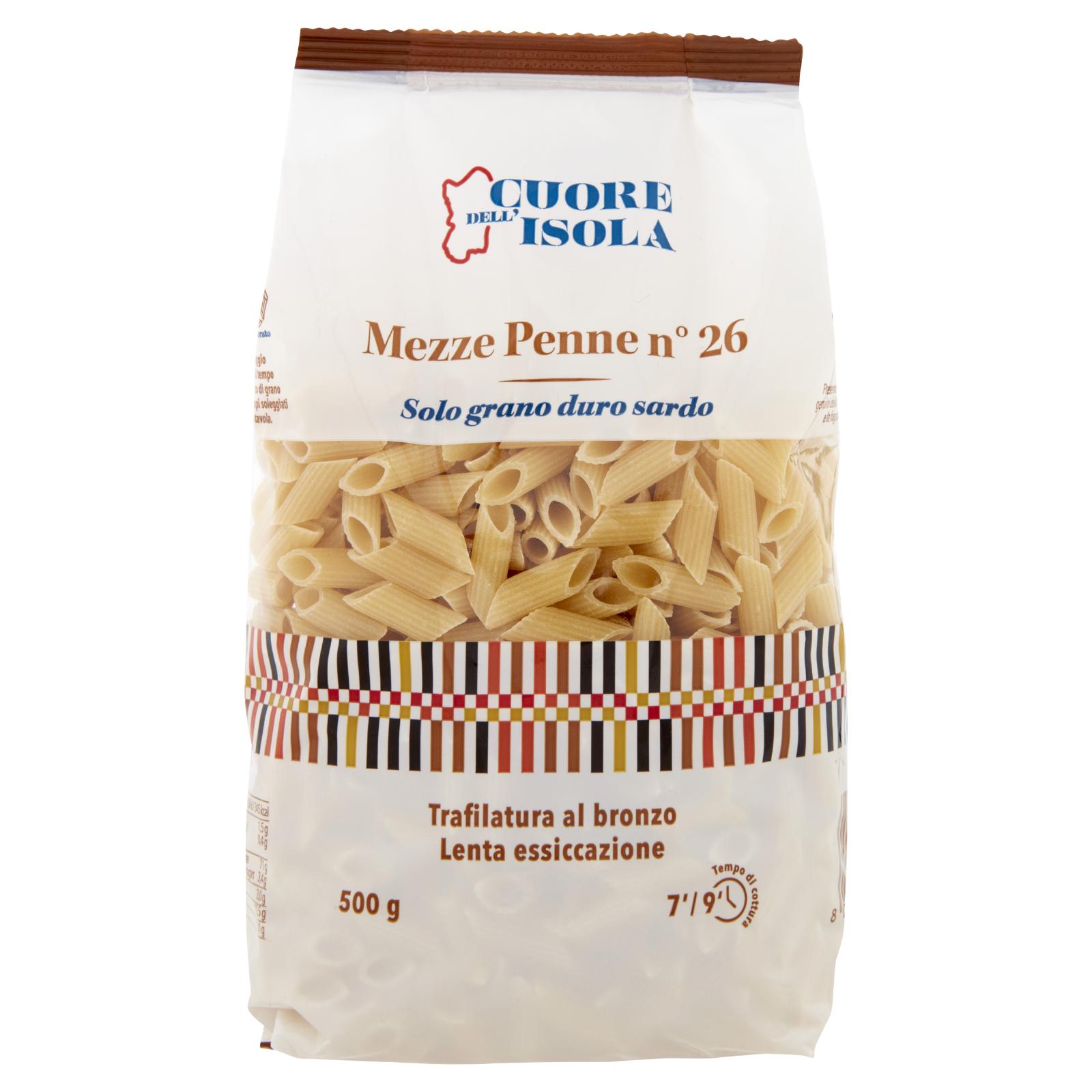Cuore dell'Isola Mezze Penne n°26 500 g