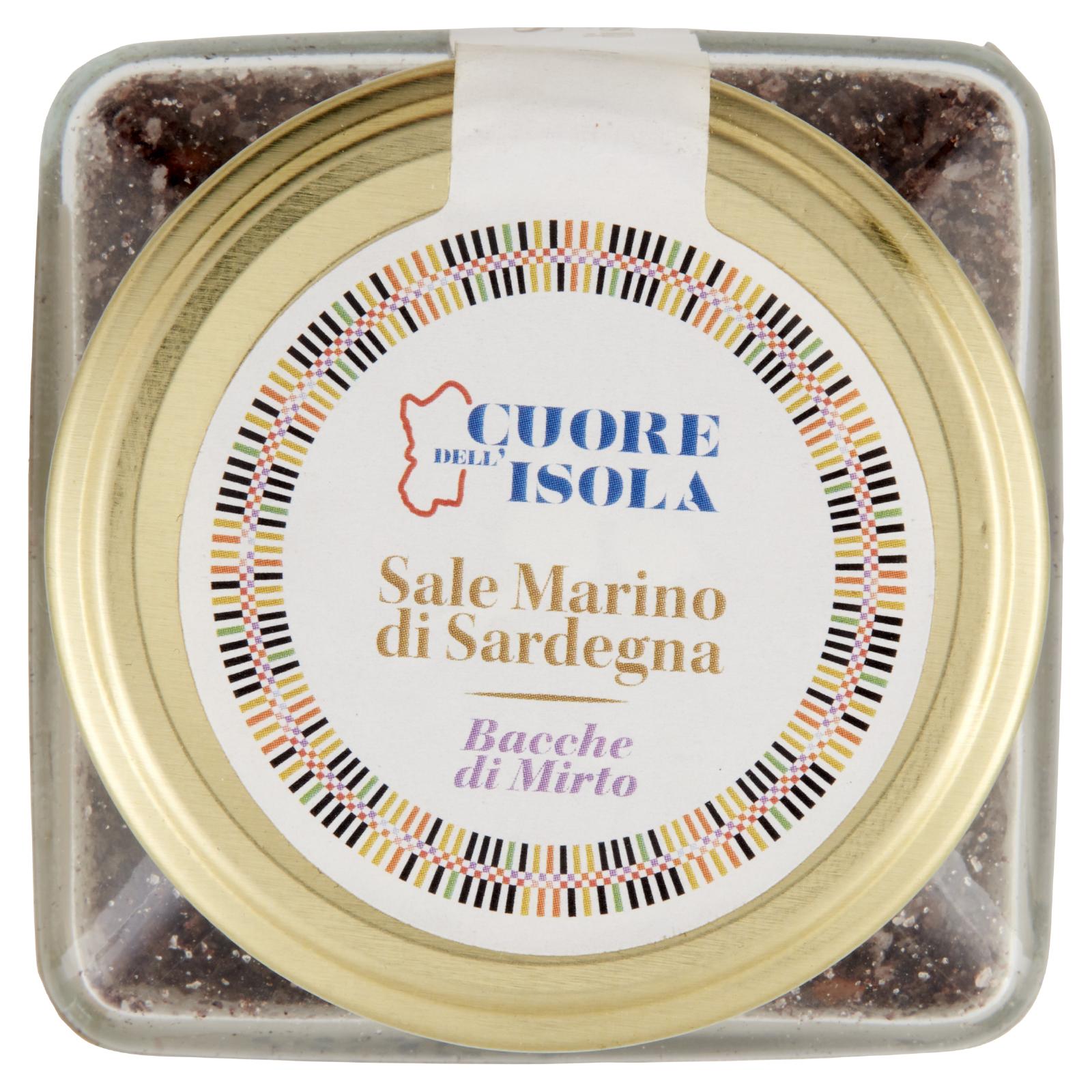 Cuore dell'Isola Sale Marino di Sardegna Bacche di Mirto 210 g