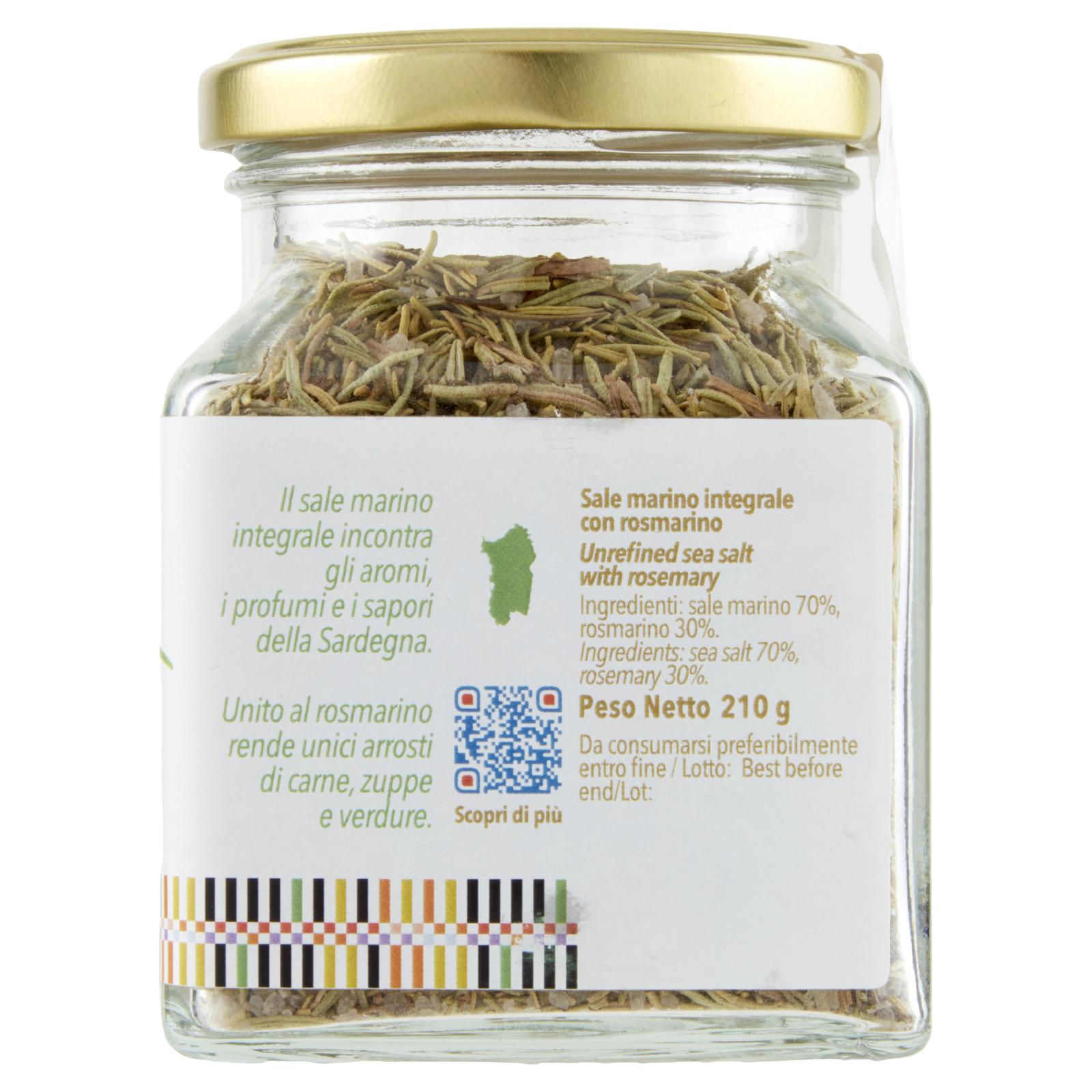 Cuore dell'Isola Sale Marino di Sardegna Rosmarino 210 g