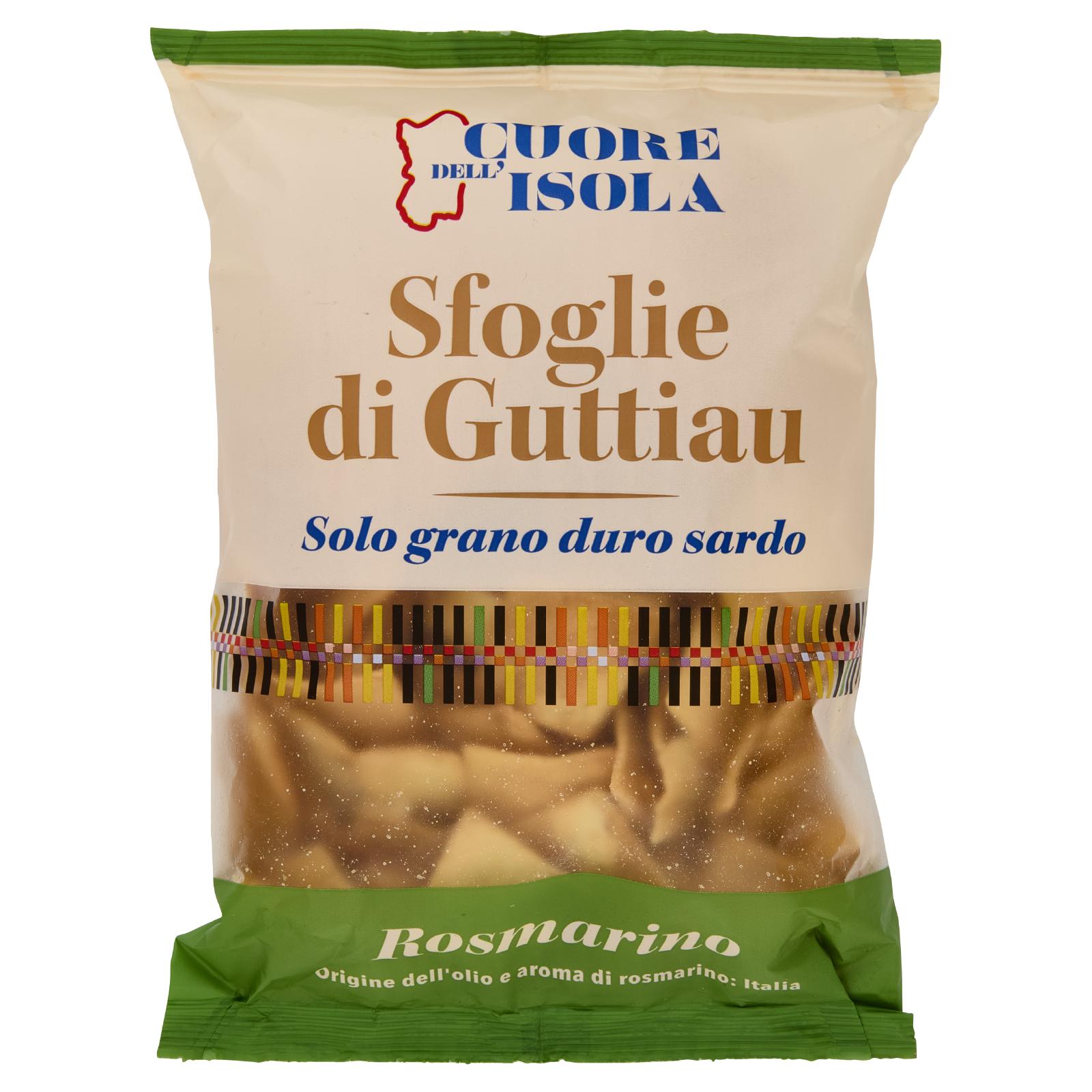 Cuore dell'Isola Sfoglie di Guttiau Rosmarino 250 g