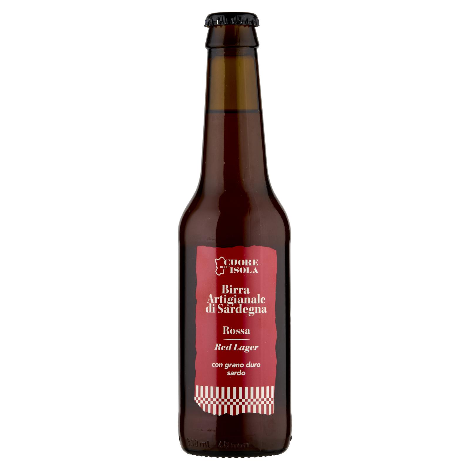 Cuore dell'Isola Birra Artigianale di Sardegna Rossa Red Lager 33 cl