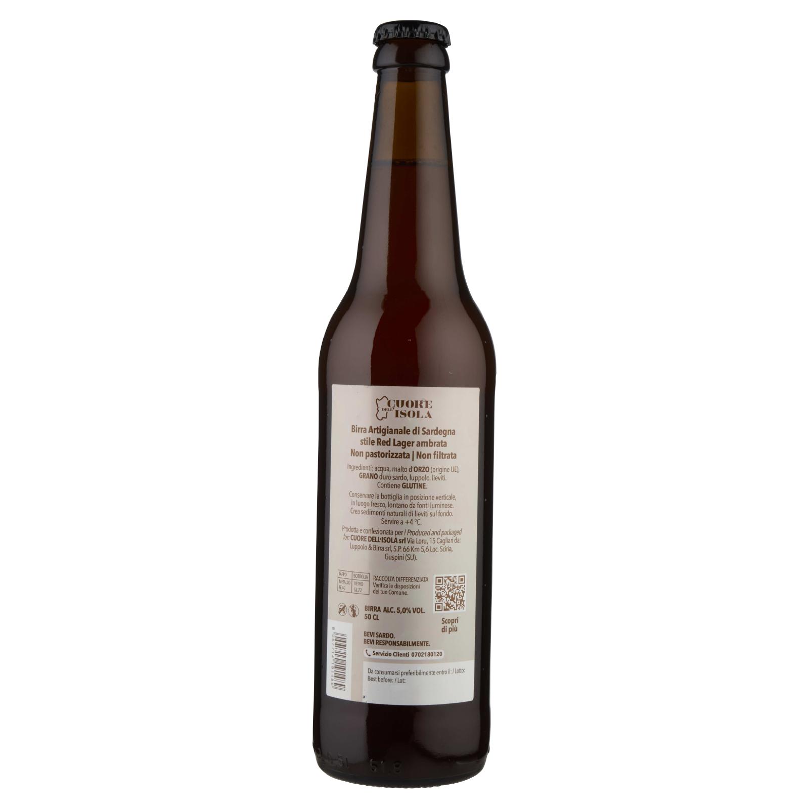 Cuore dell'Isola Birra Artigianale di Sardegna Rossa 50 CL