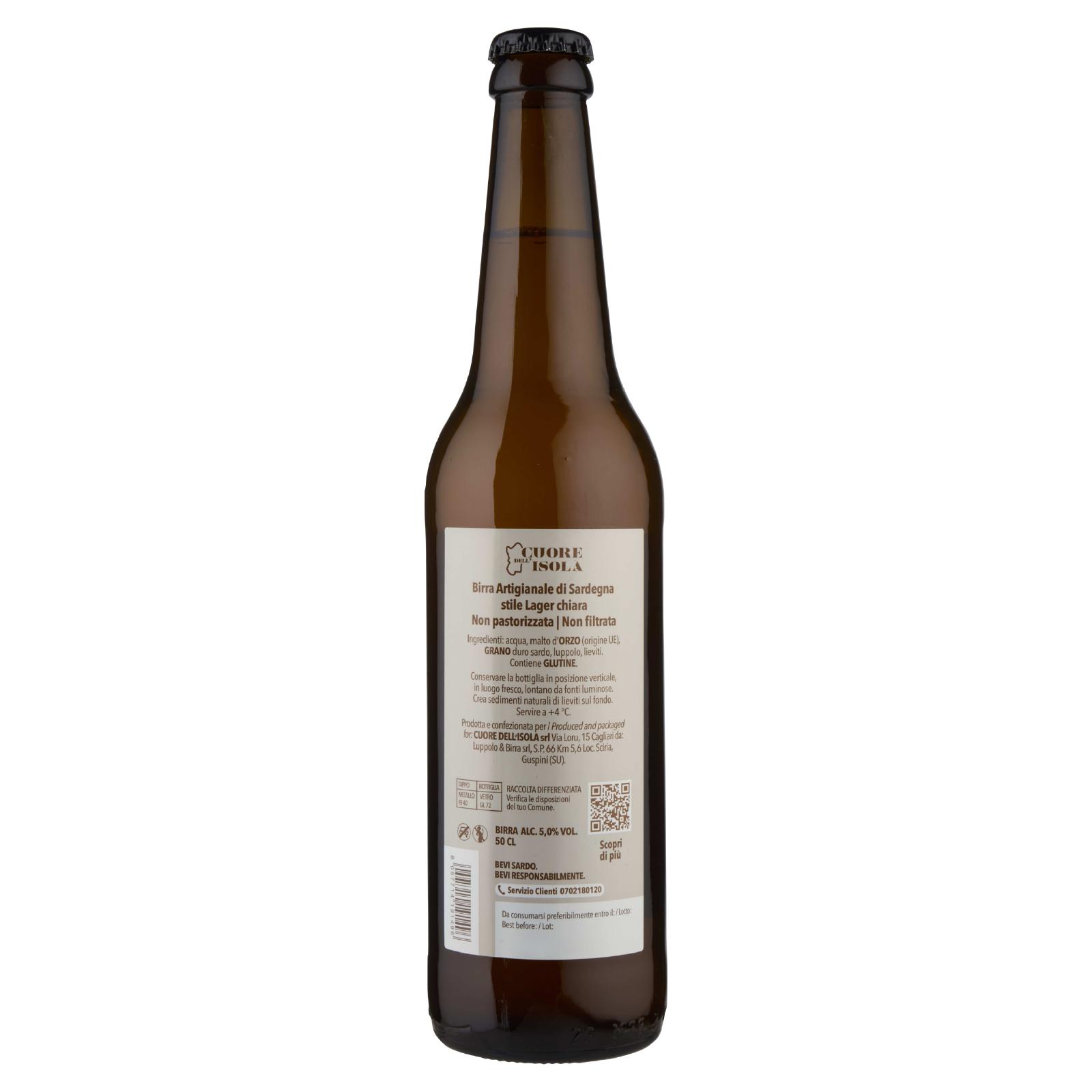 Cuore dell'Isola Birra Artigianale di Sardegna Bionda 50 CL