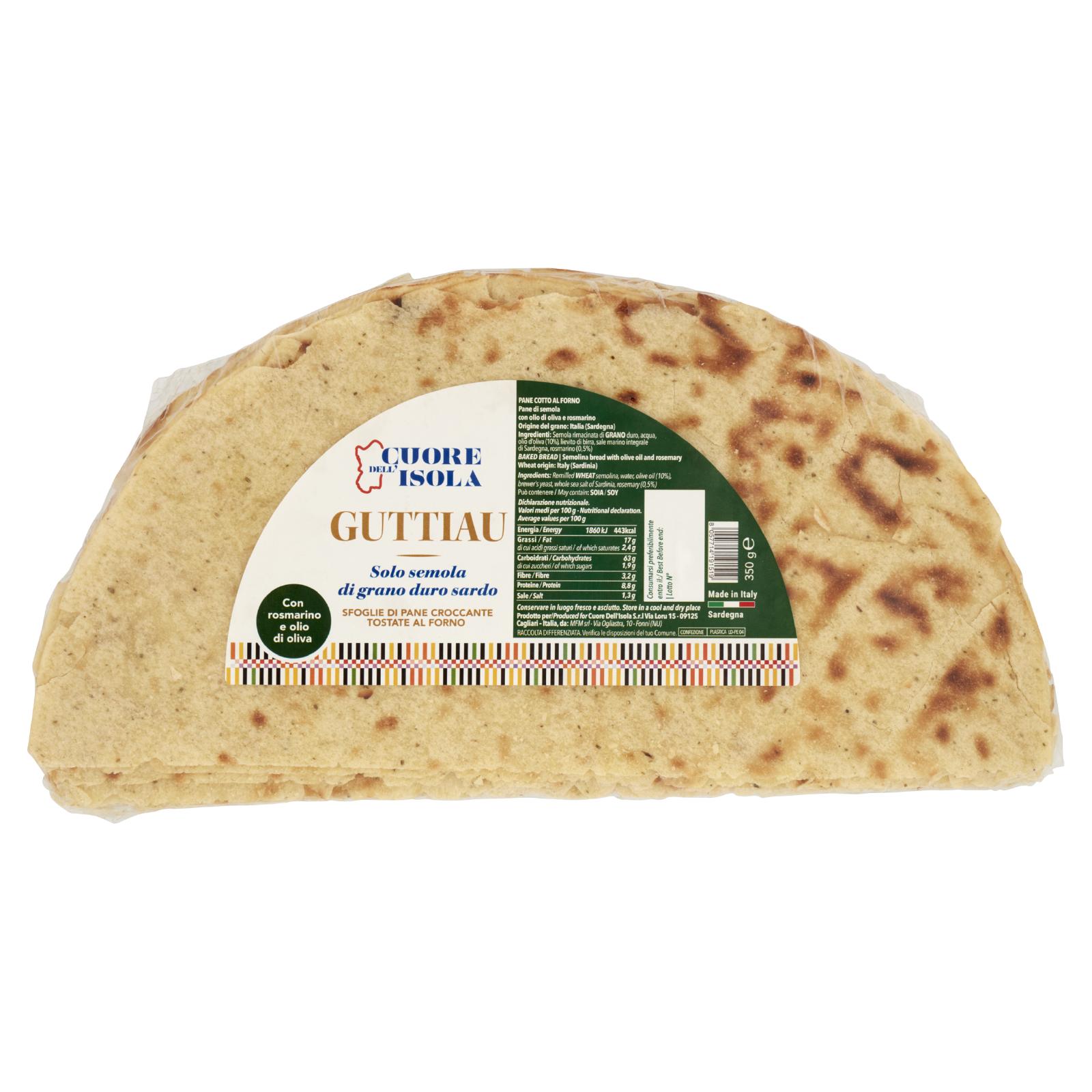 Cuore dell'Isola Guttiau Rosmarino 350 g