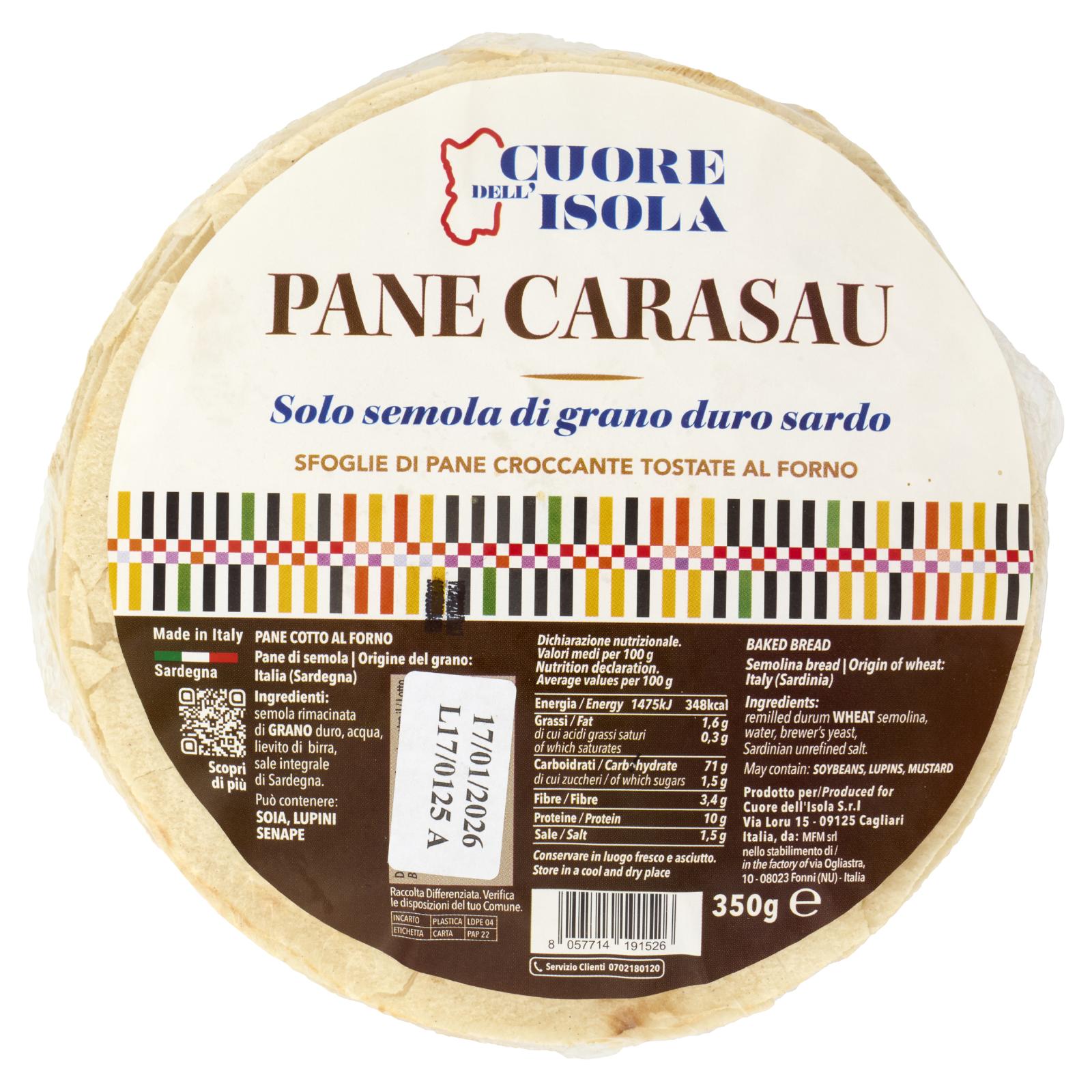 Cuore dell'Isola Pane Carasau 350 g