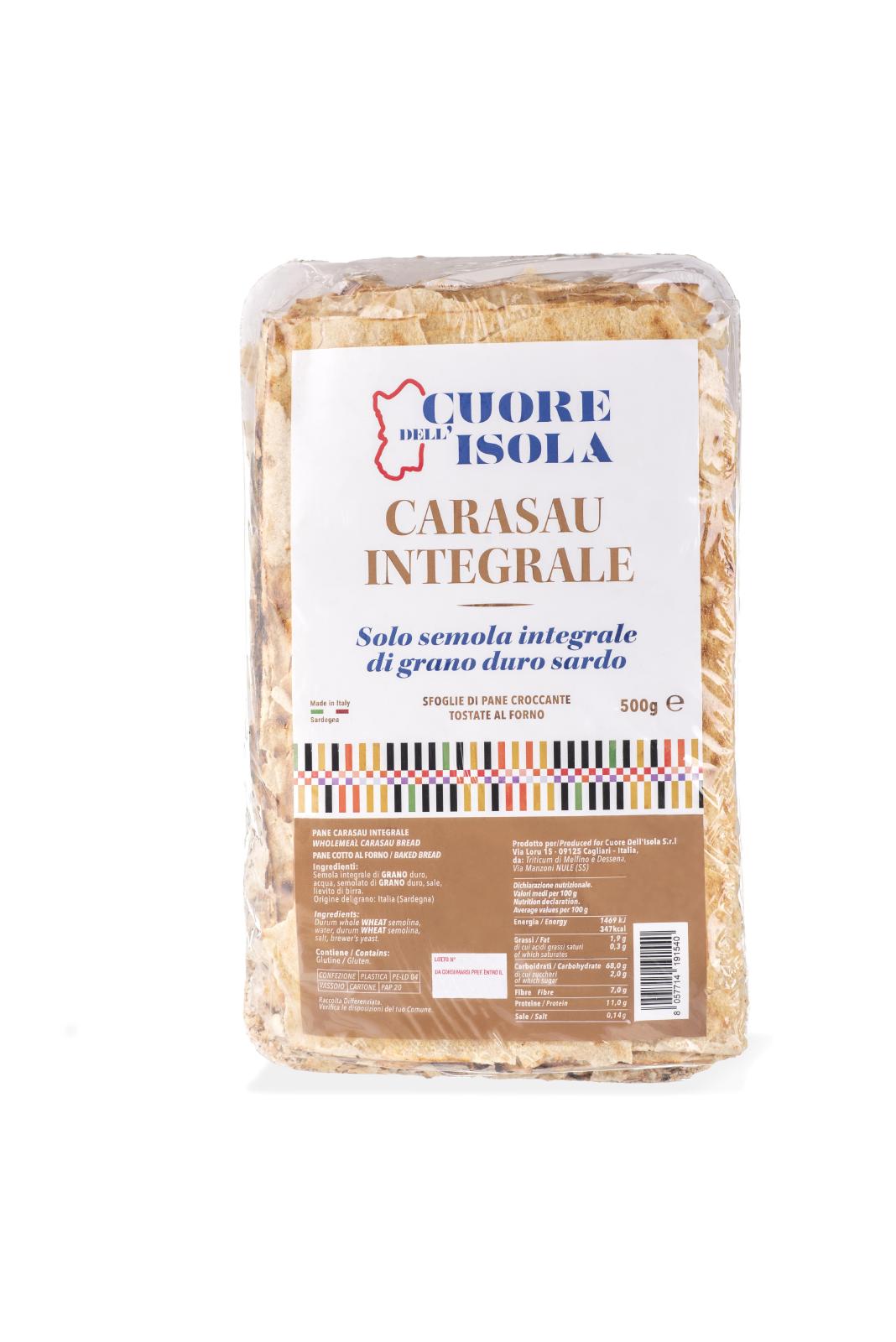 Pane Carasau Integrale Cuore dell'Isola 500g