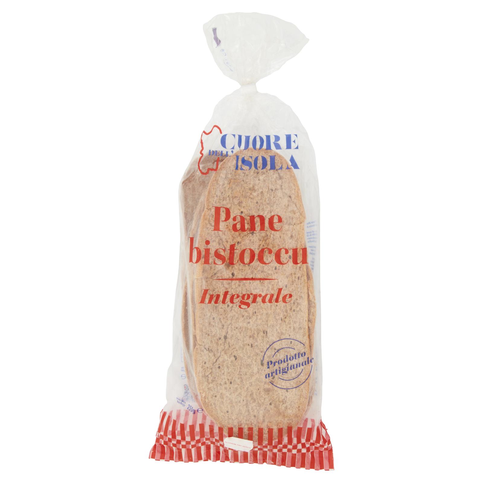 Cuore dell'Isola Pane bistoccu Integrale 250 g