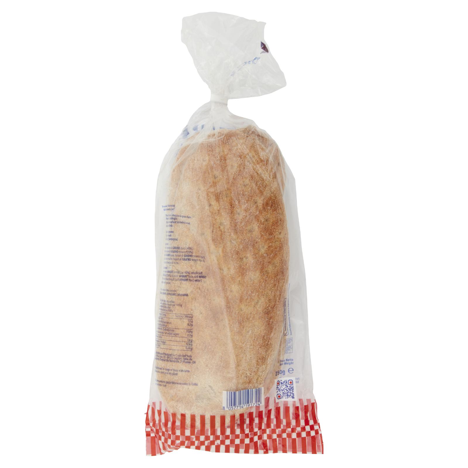 Cuore dell'Isola Pane bistoccu Integrale 250 g