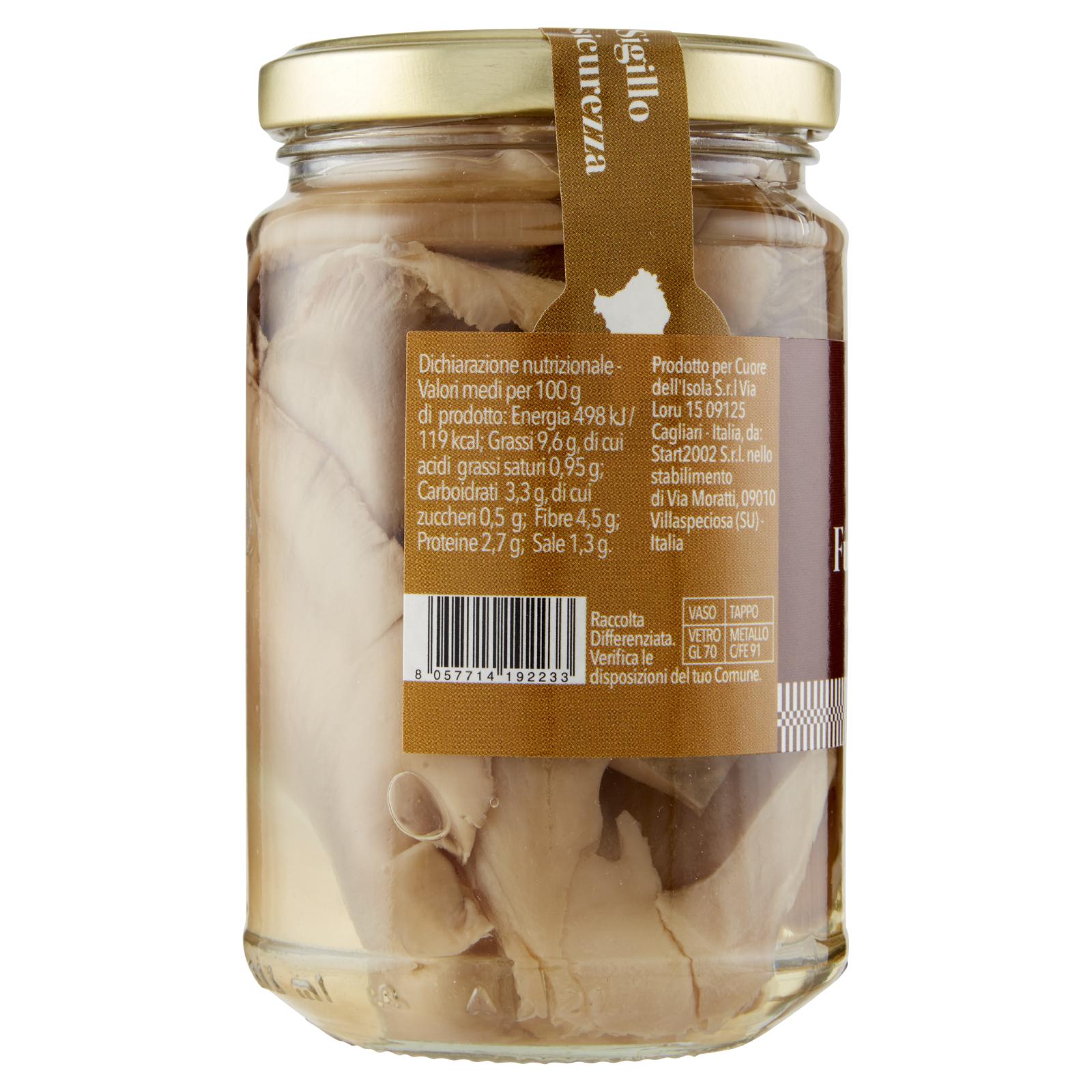 Cuore dell'Isola Funghi sottolio 280 g