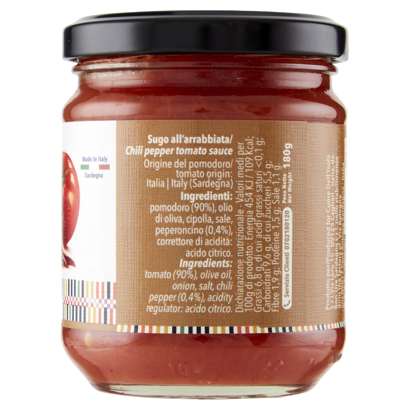 Cuore dell'Isola Sugo all'Arrabbiata 180 g