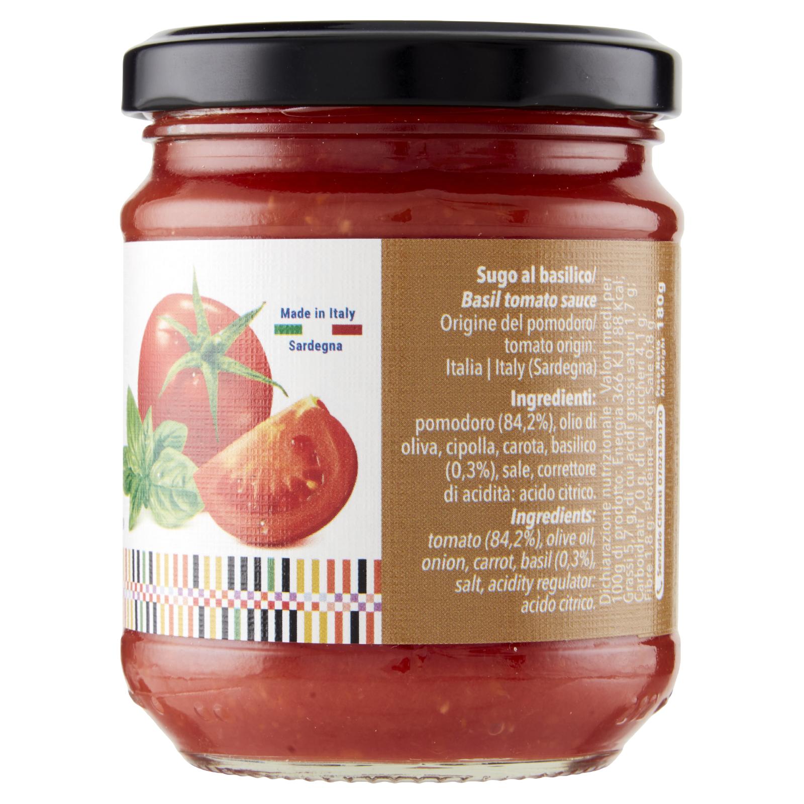 Cuore dell'Isola Sugo al Basilico 180 g