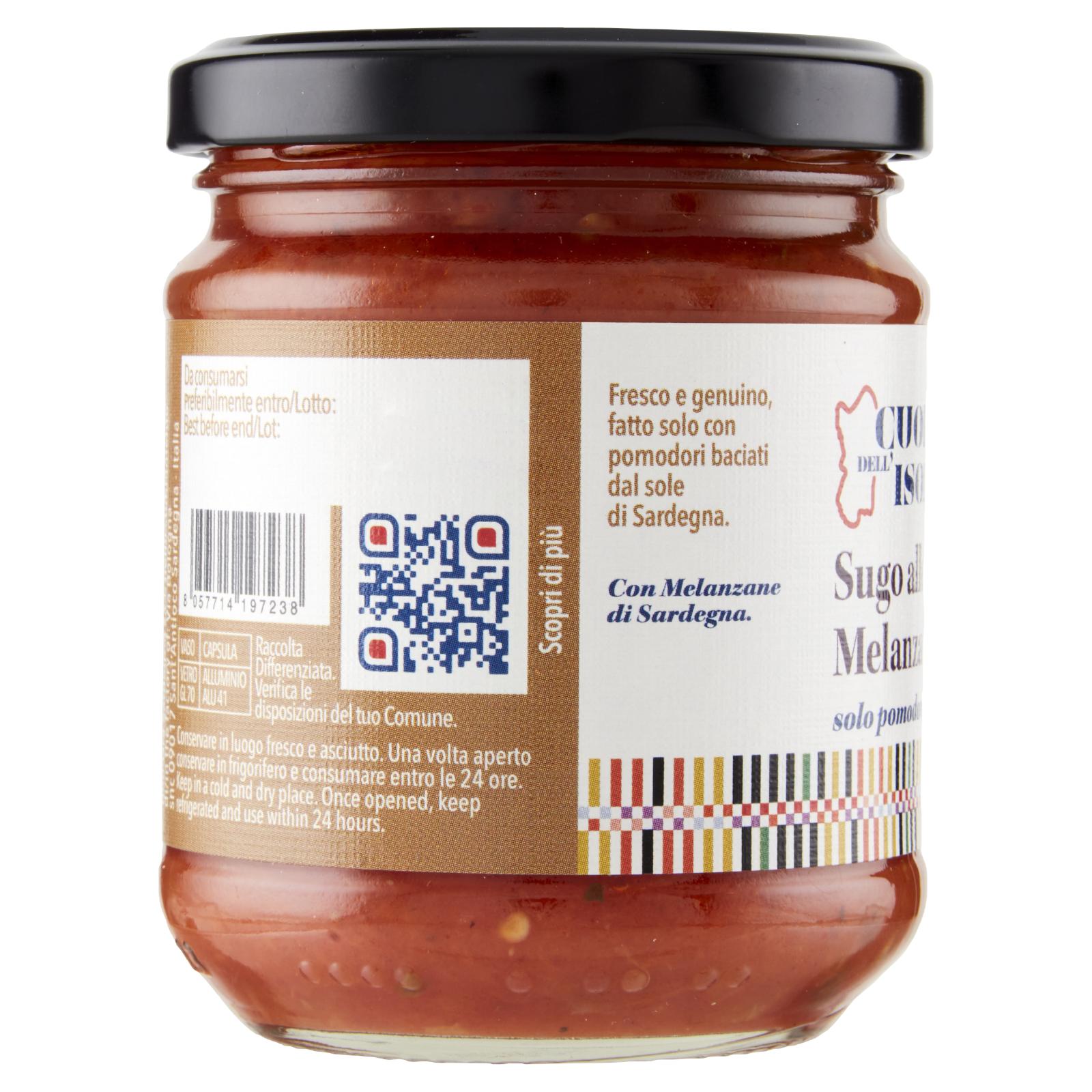 Cuore dell'Isola Sugo alle Melanzane 180 g