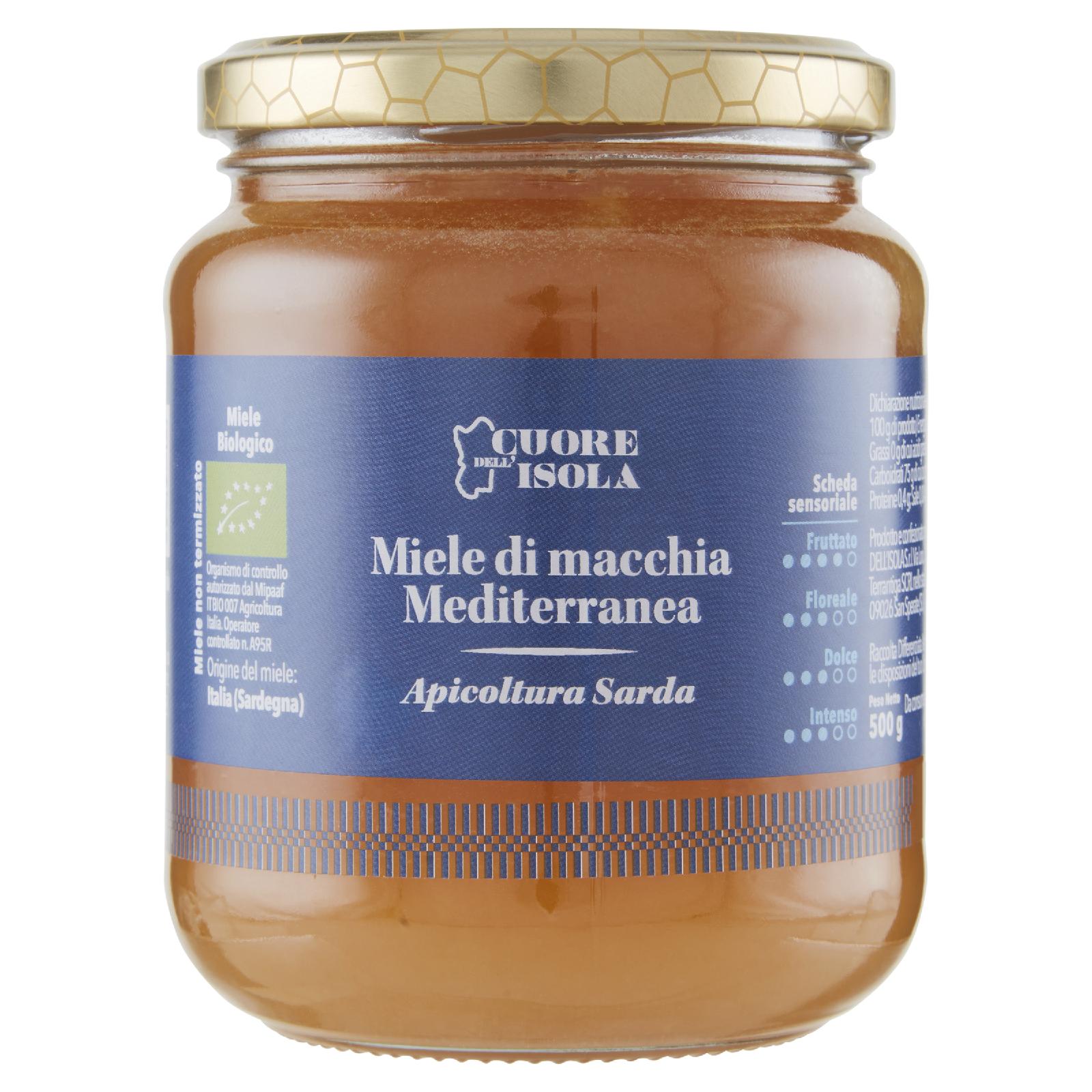 Cuore dell'Isola Miele Macchia Mediterranea 500 g