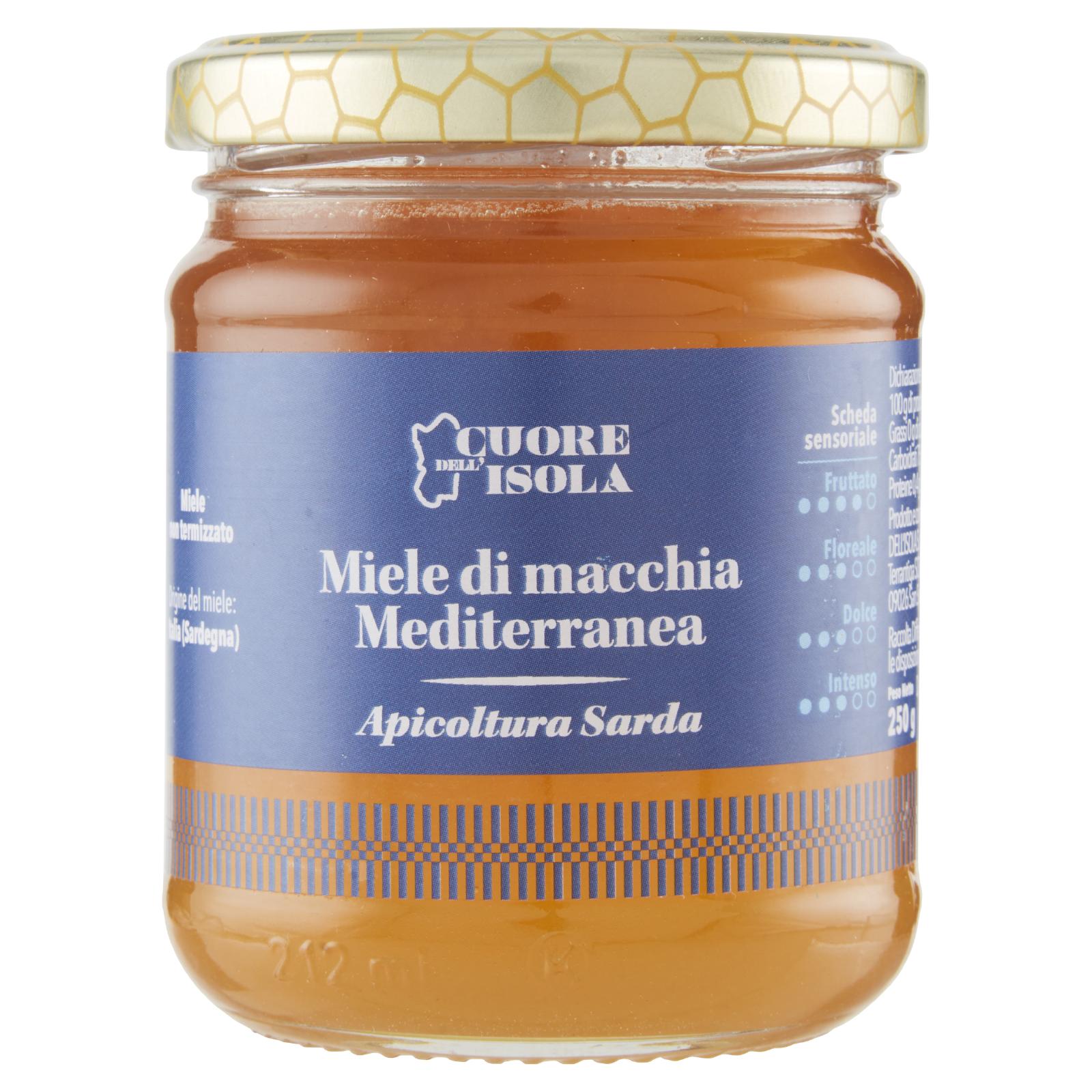 Cuore dell'Isola Miele di macchia Mediterranea 250 g