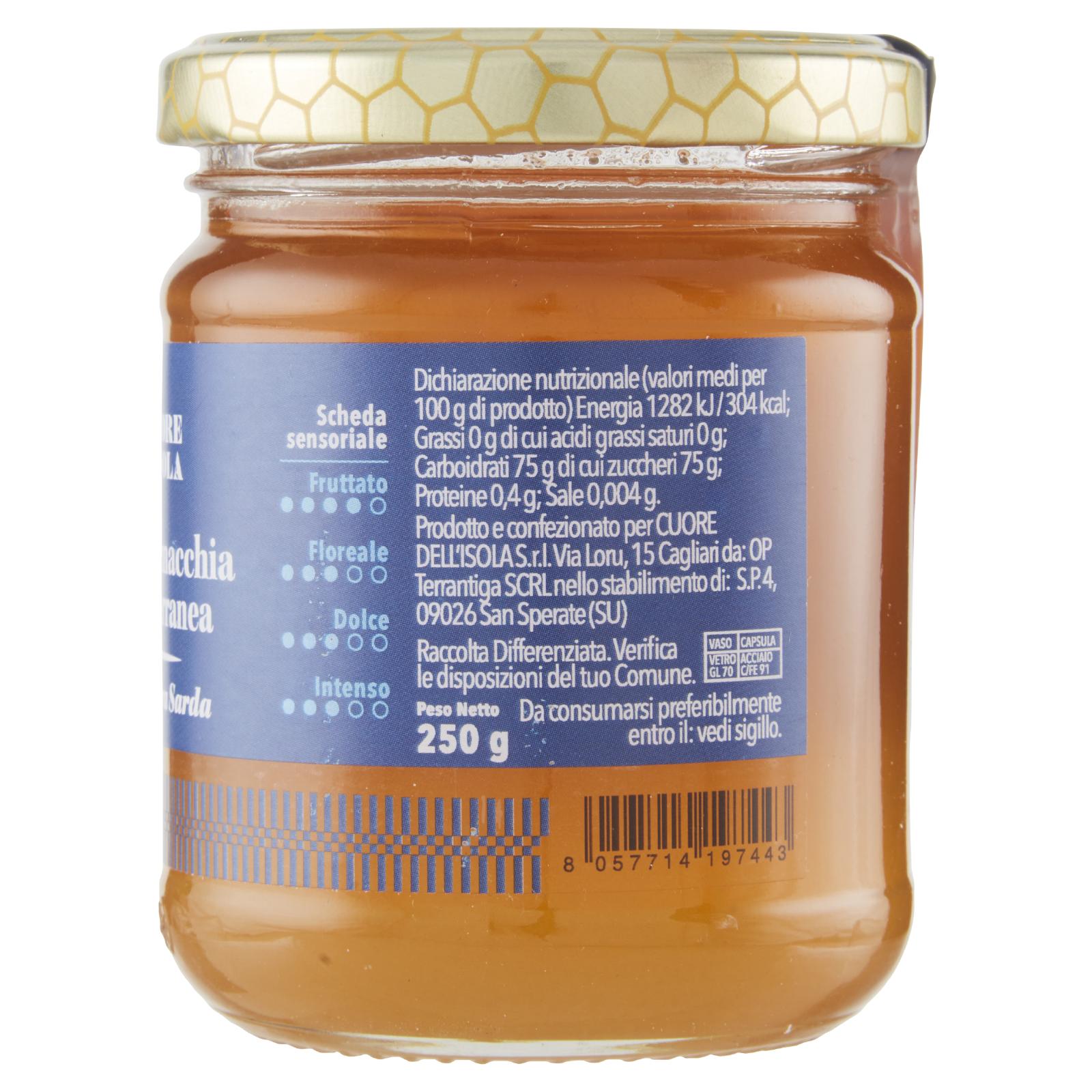 Cuore dell'Isola Miele di macchia Mediterranea 250 g