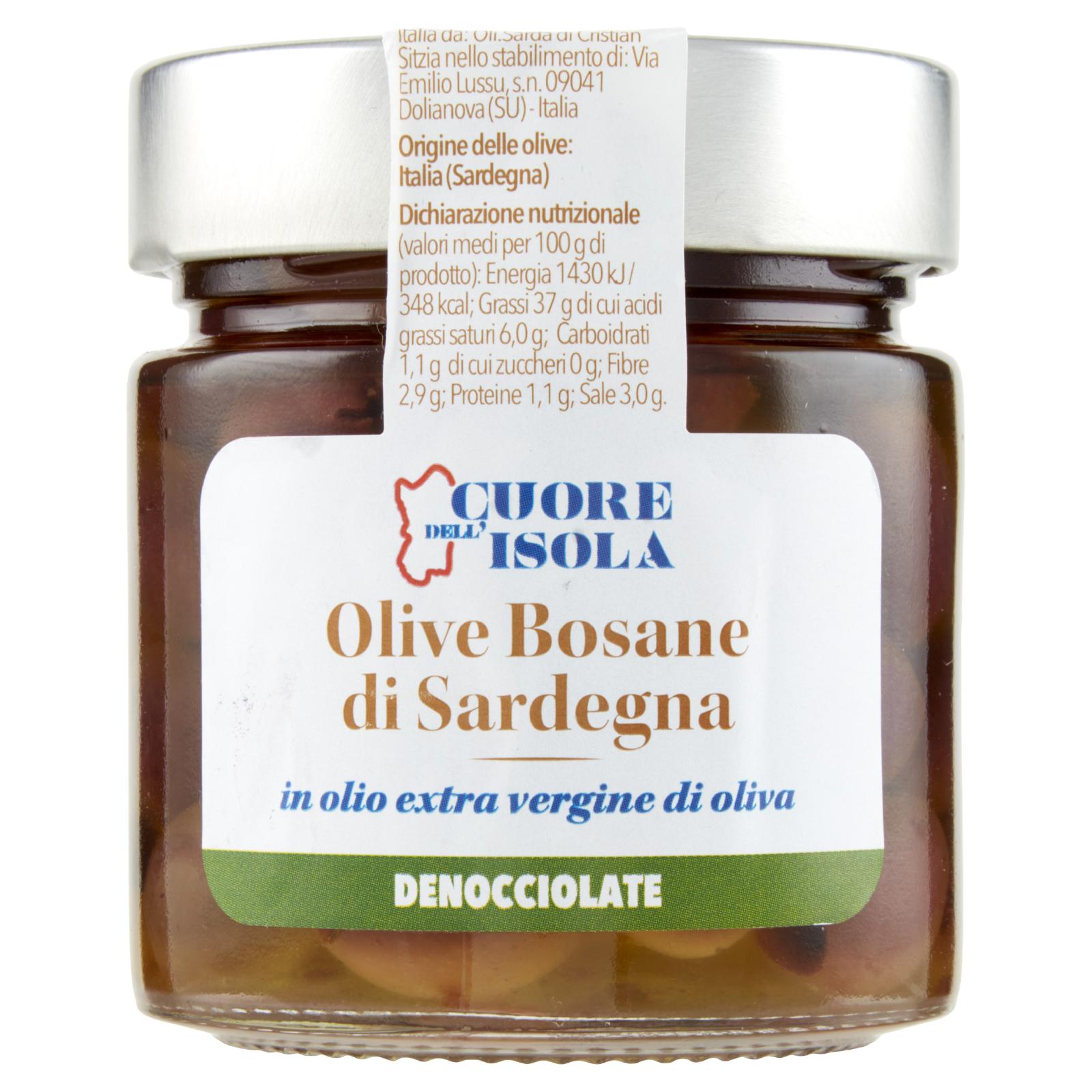 Cuore dell'Isola Olive Bosane di Sardegna Denocciolate 225 g