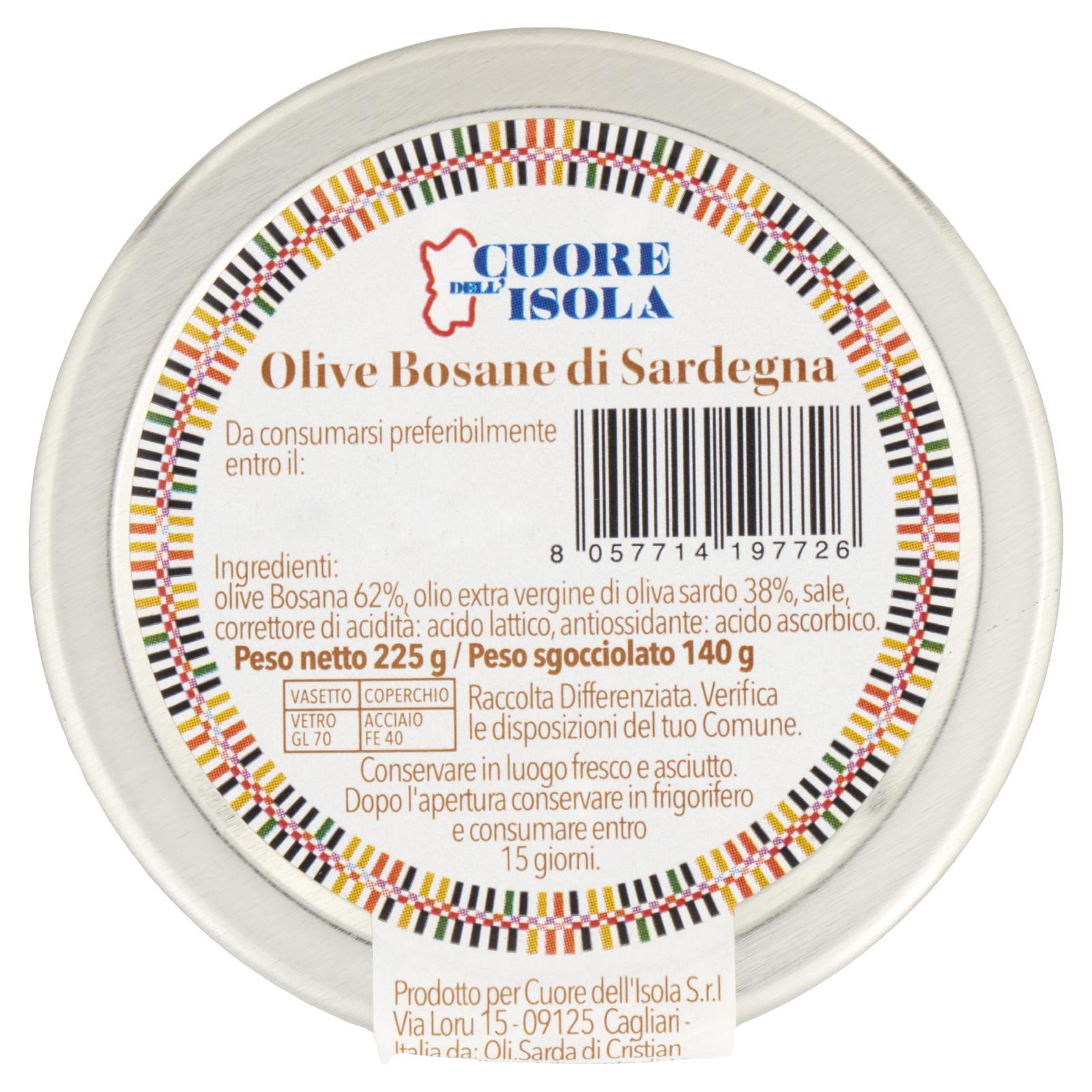 Cuore dell'Isola Olive Bosane di Sardegna Denocciolate 225 g