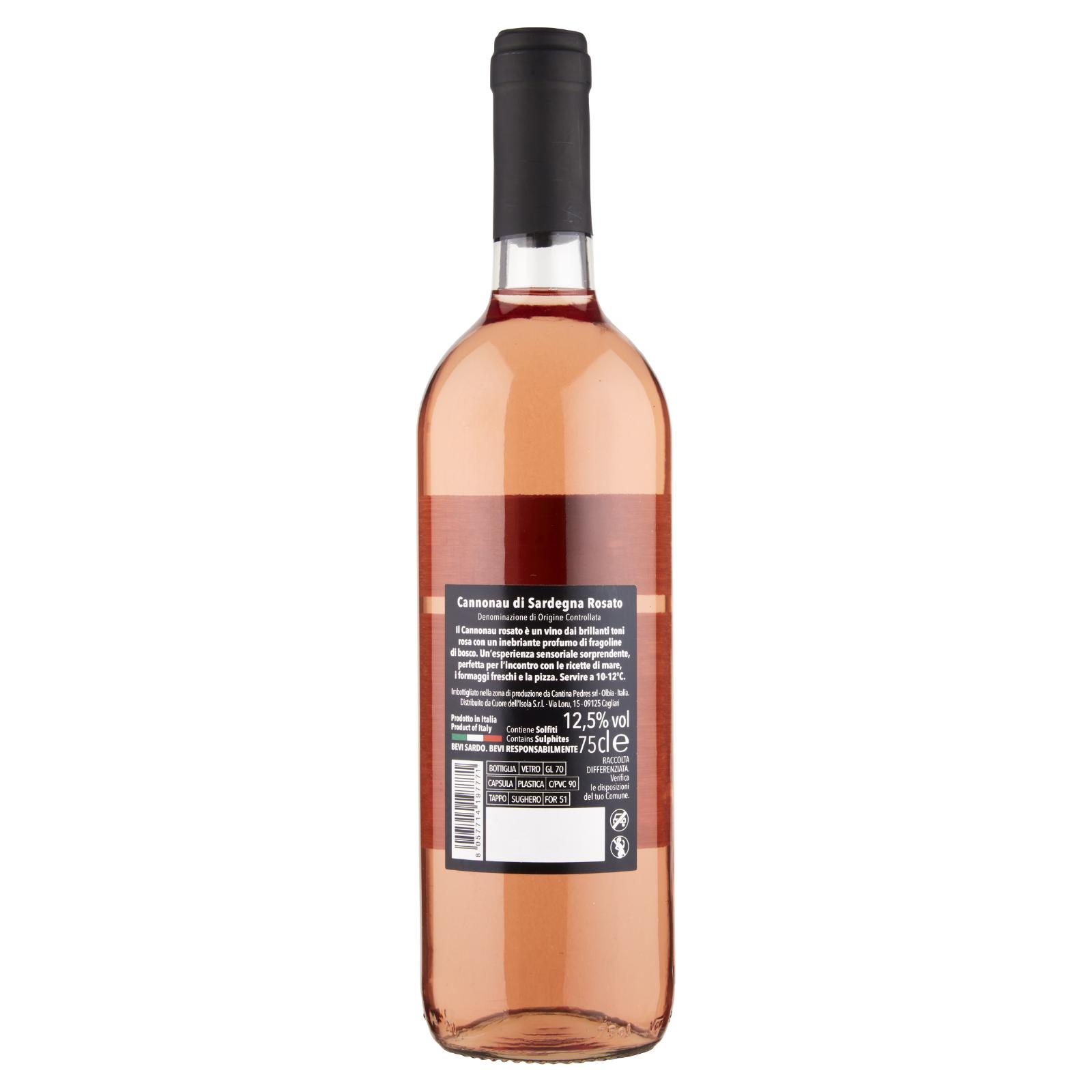 Cuore dell'Isola Cannonau di Sardegna Rosato 75 cl