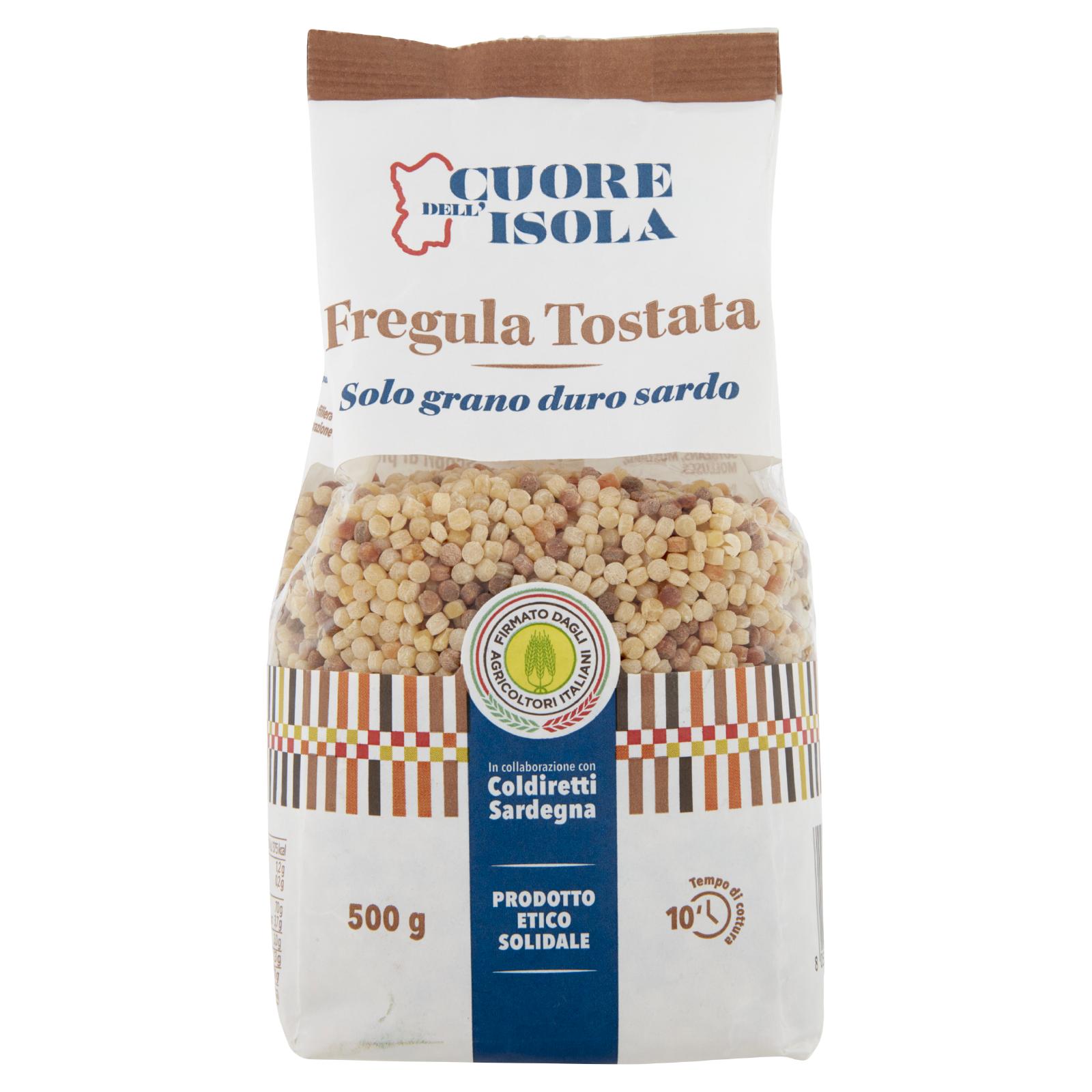 Cuore dell'Isola Fregula Tostata FDAI "Firmato dagli Agricoltori Italiani" 500 g