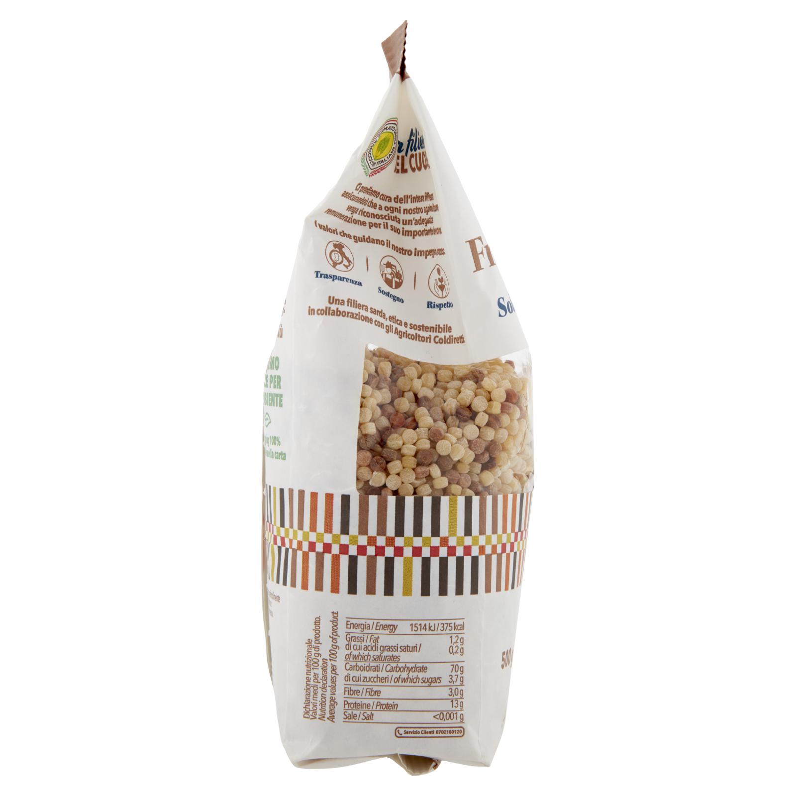 Cuore dell'Isola Fregula Tostata FDAI "Firmato dagli Agricoltori Italiani" 500 g