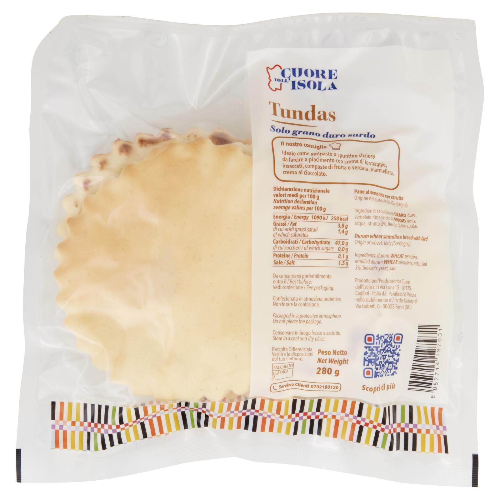 Cuore dell'Isola Tundas 280 g